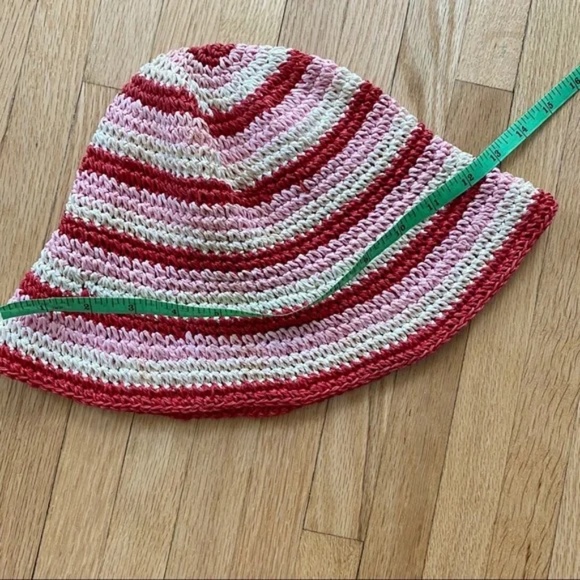 Striped Woven Jute Bucket Hat – OS Kids - Picture 4 of 4